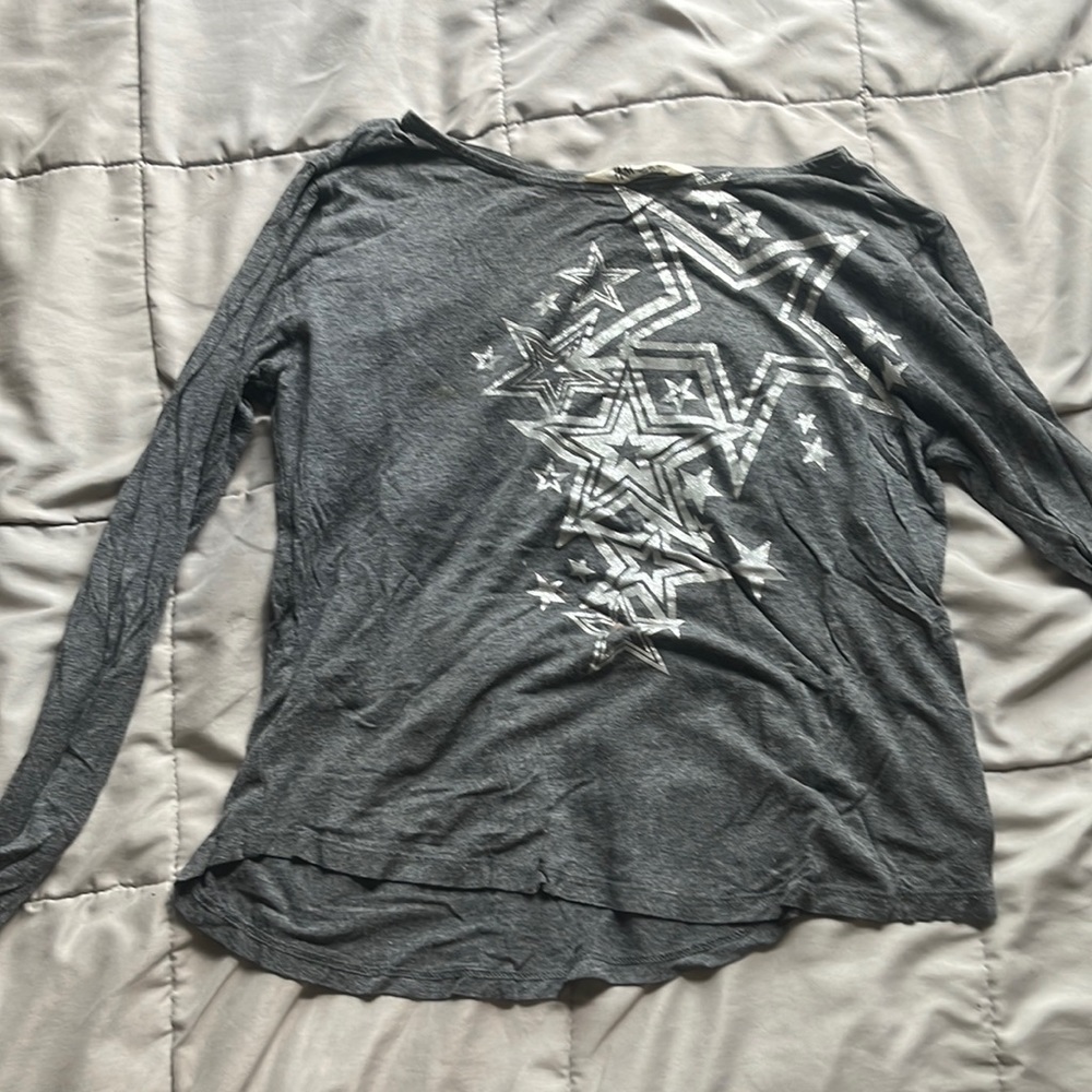 Grey Long Sleeve with Stars 🌟 💕